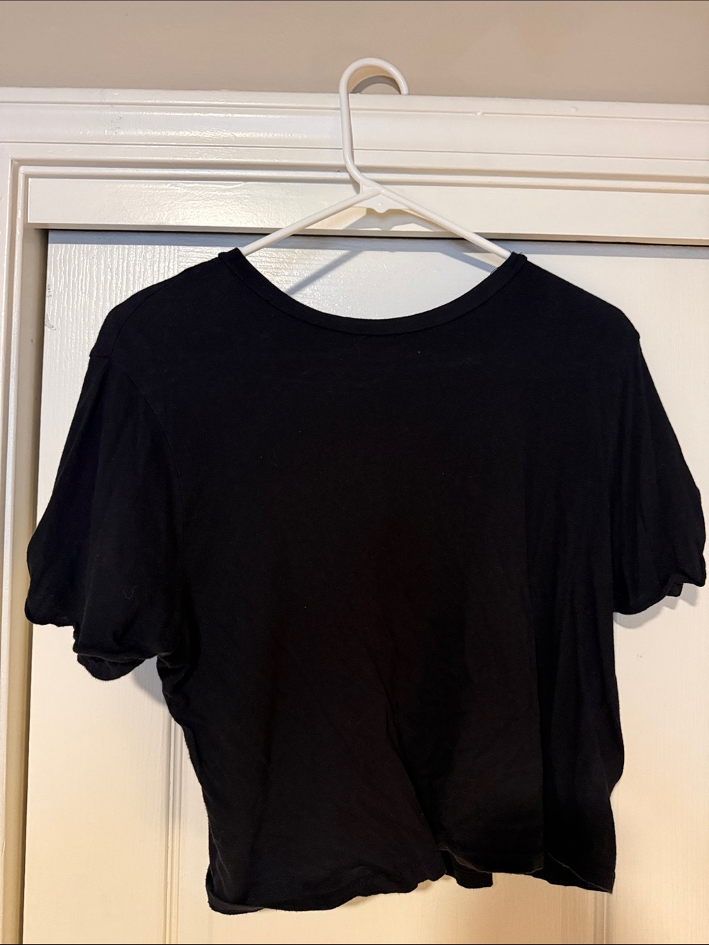 Essentials Black Women's Crop Top